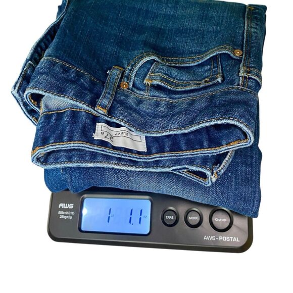 Gap 1969 Curvy Bootcut Jeans Low Rise Stretch Blue Womens 27 Short - Picture 10 of 10